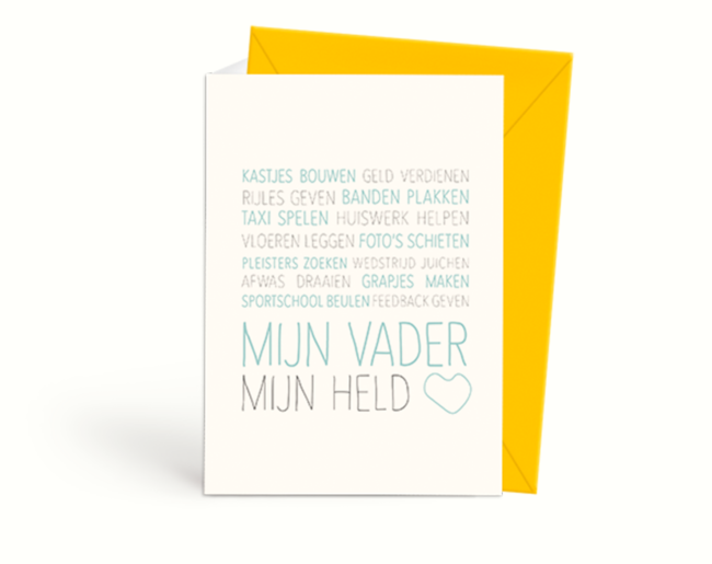 Wenskaart vaderdag